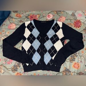 Brandy Meville Argyle Sweater